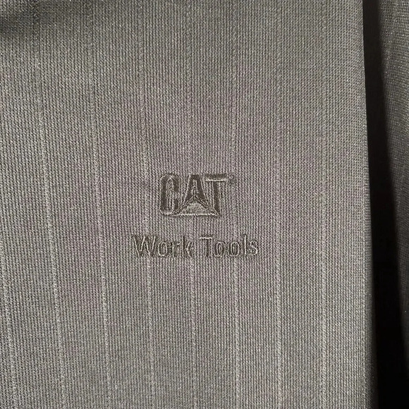 Nike Golf Cat Work Tools Polo Shirt Men's XXL Black Short Sleeve 1/4 Button - Picture 5 of 10